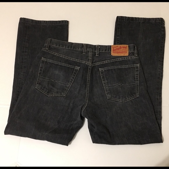 Lucky Brand Slim Bootleg Grey Jeans Size 33 - Picture 5 of 8